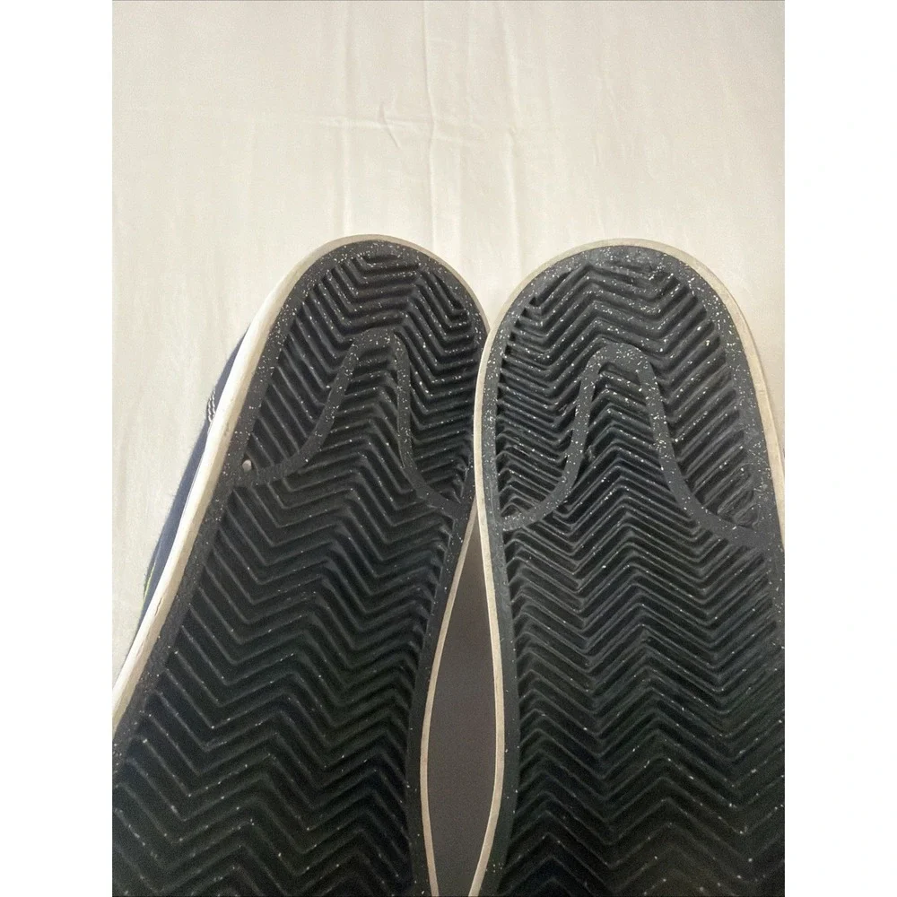 Men NIKE SATIRE CANVAS Navy Blue Trainers 555380-431 US 10.5 skateboard‎ shoes *